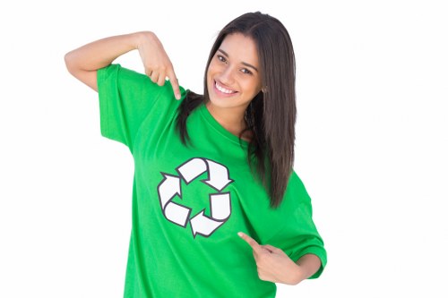 Variety of business waste types for removal